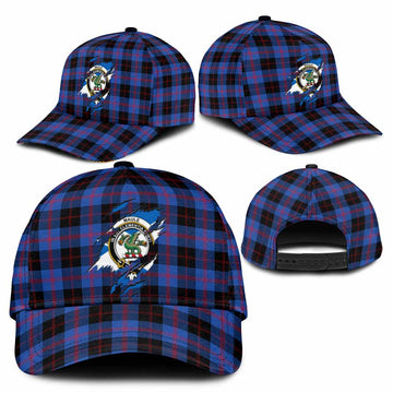 Maule Tartan Classic Cap with Family Crest In Me Style
