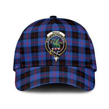 Maule Tartan Classic Cap with Family Crest