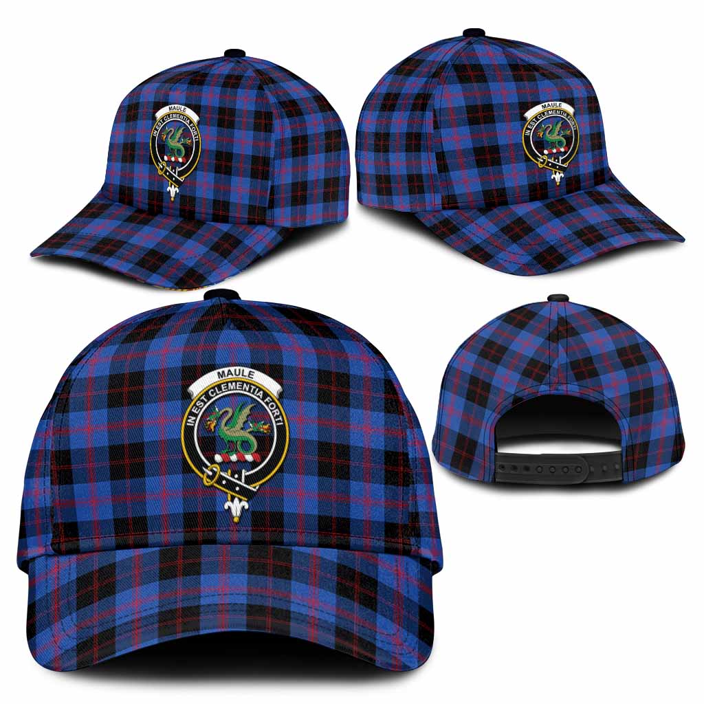 Maule Tartan Classic Cap with Family Crest