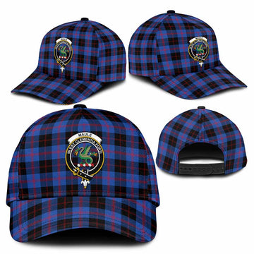 Maule Tartan Classic Cap with Family Crest