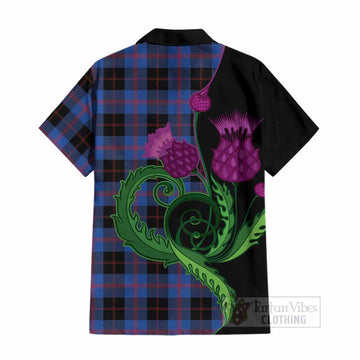 Maule Tartan Cotton Hawaiian Shirt Traditional Scottish Thistle