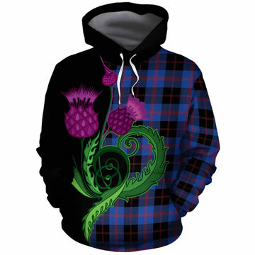 Maule Tartan Cotton Hoodie Traditional Scottish Thistle
