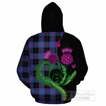 Maule Tartan Cotton Hoodie Traditional Scottish Thistle