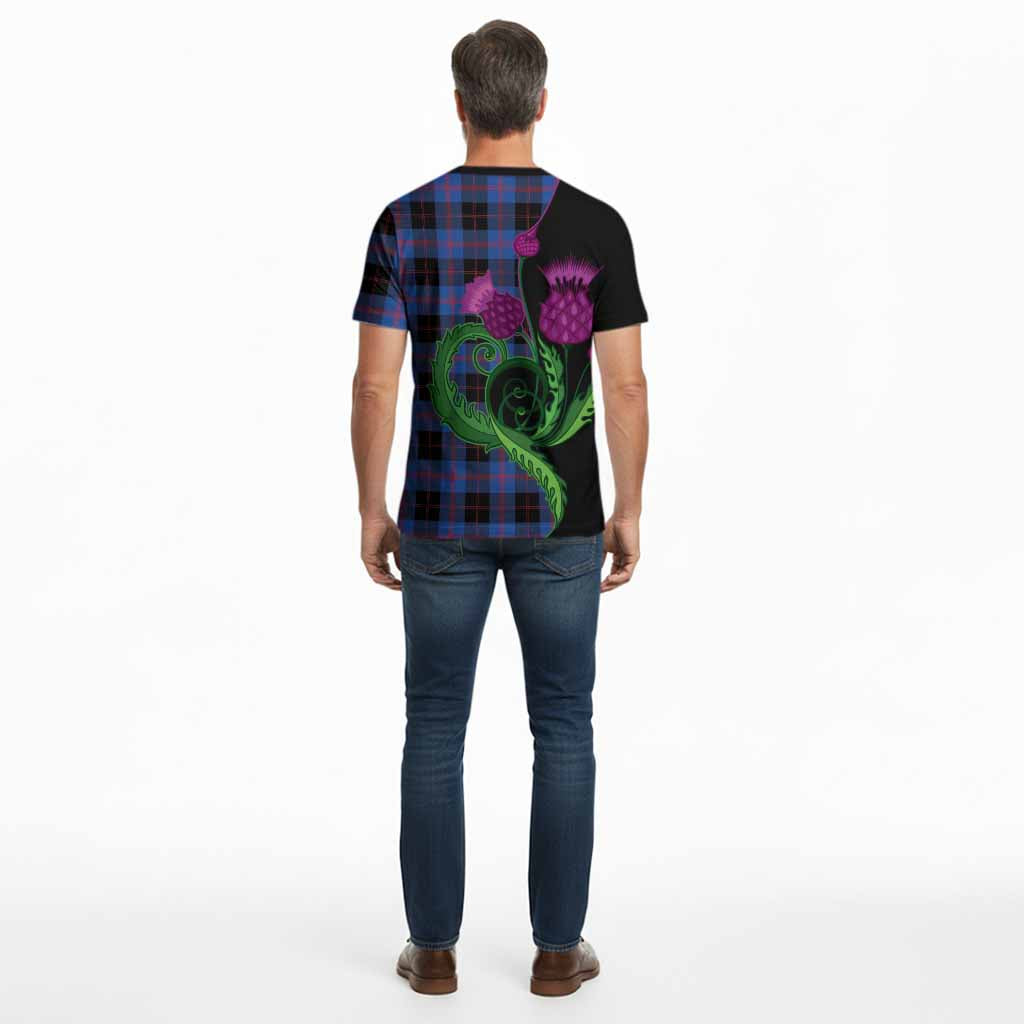 Maule Tartan Cotton T-shirt Traditional Scottish Thistle