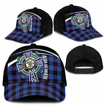Maule Tartan Crest Classic Cap Scottish Thistle Celtic Cross Alba Gu Brath
