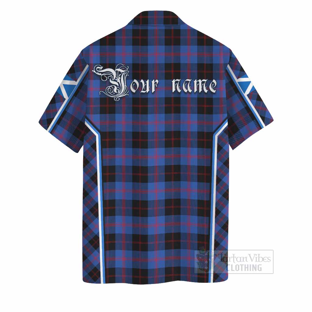 Maule Tartan Crest Hawaiian Shirt Scotland Coat of Arm Flag Style - Tartan Vibes Clothing