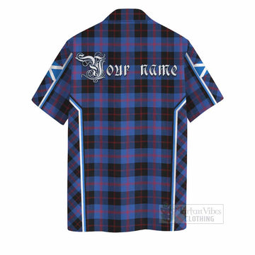 Maule Tartan Crest Hawaiian Shirt Scotland Coat of Arm Flag Style