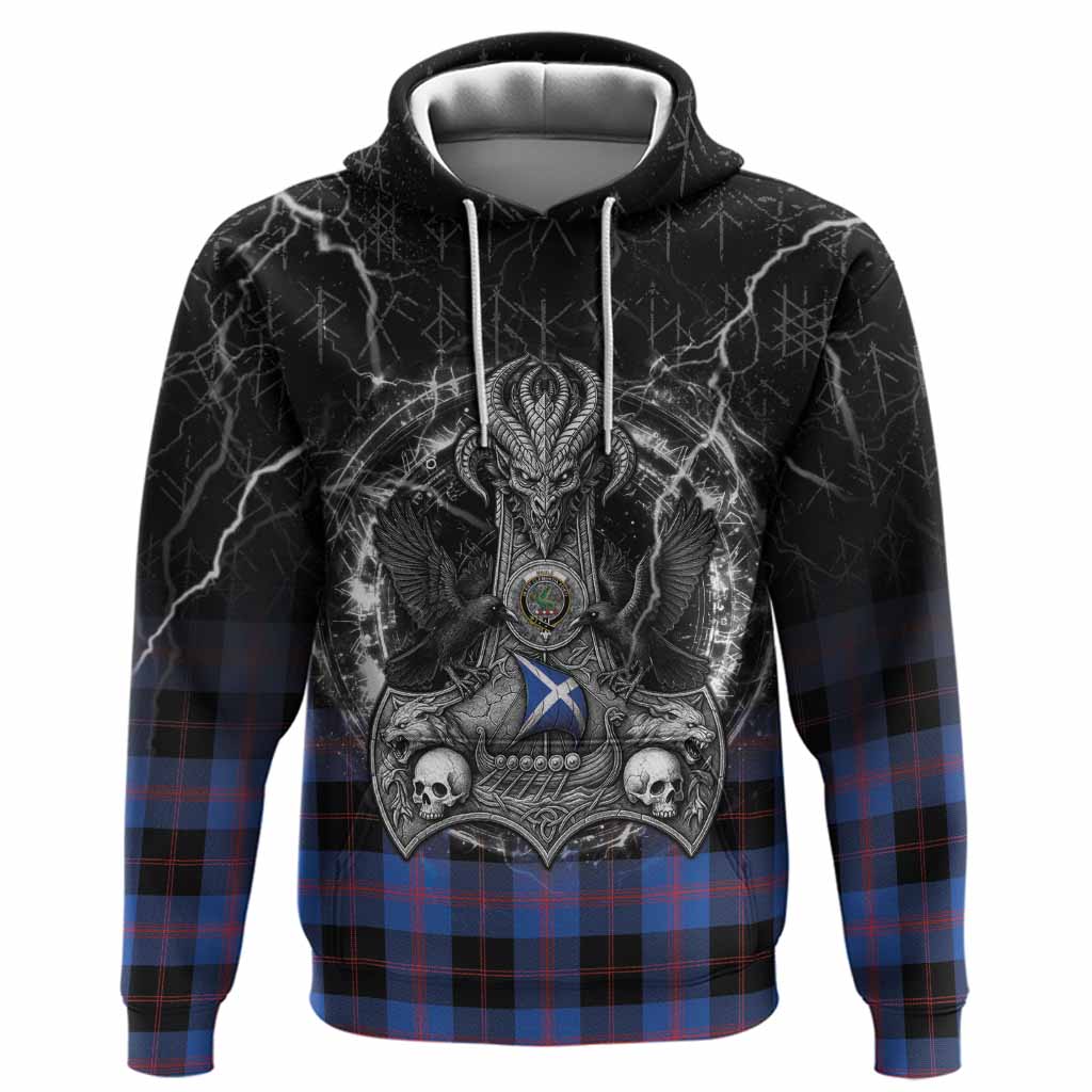 Maule Tartan Crest Hoodie Celtic Odin's Raven Legacy