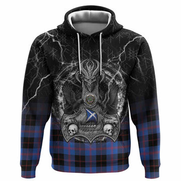 Maule Tartan Crest Hoodie Celtic Odin's Raven Legacy