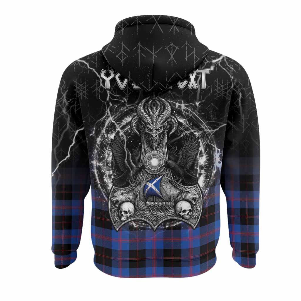 Maule Tartan Crest Hoodie Celtic Odin's Raven Legacy