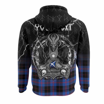 Maule Tartan Crest Hoodie Celtic Odin's Raven Legacy