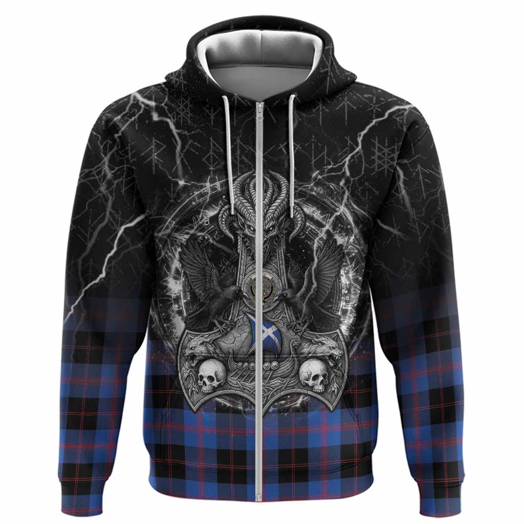 Maule Tartan Crest Hoodie Celtic Odin's Raven Legacy
