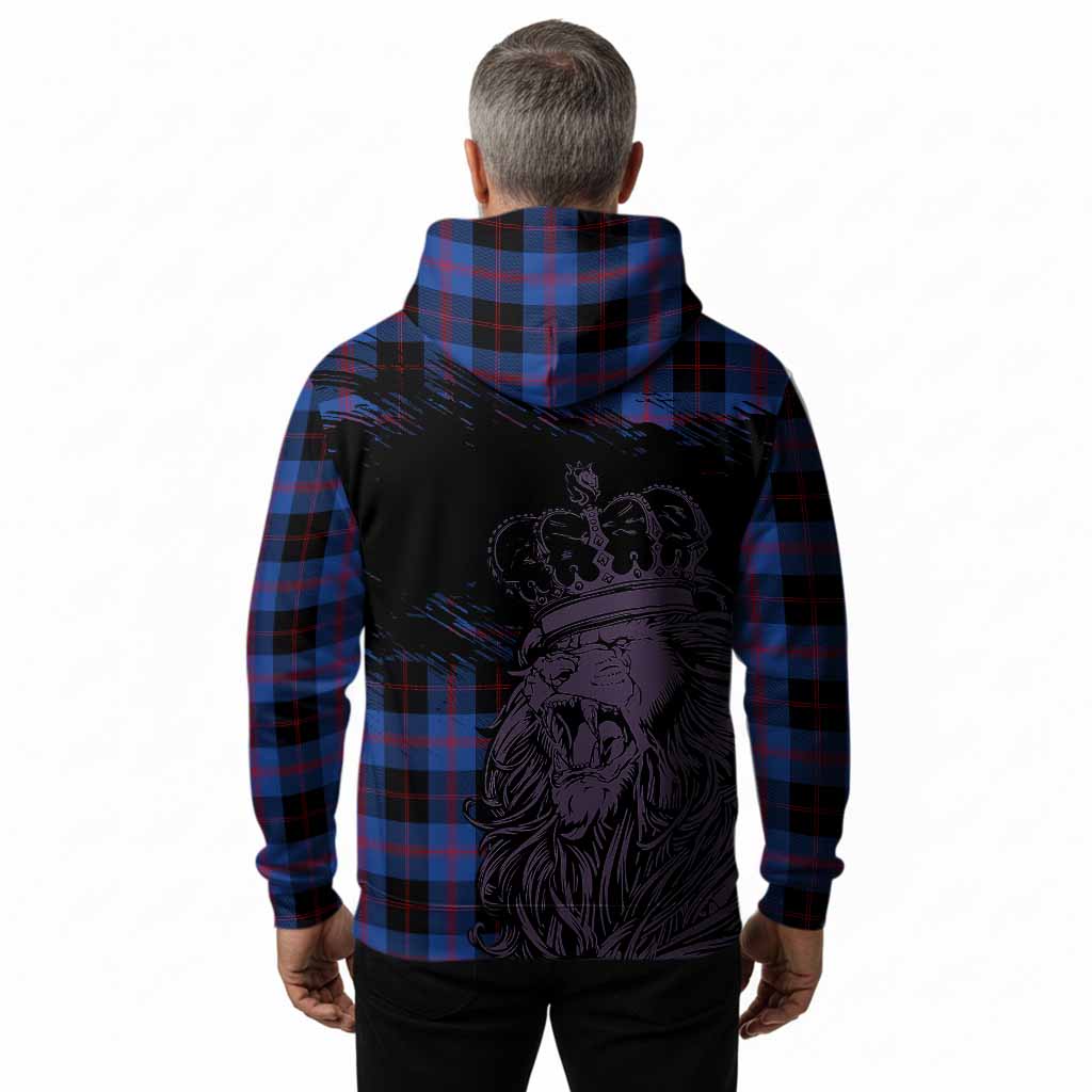 Maule Tartan Crest Hoodie Crowned Lion Heritage Style