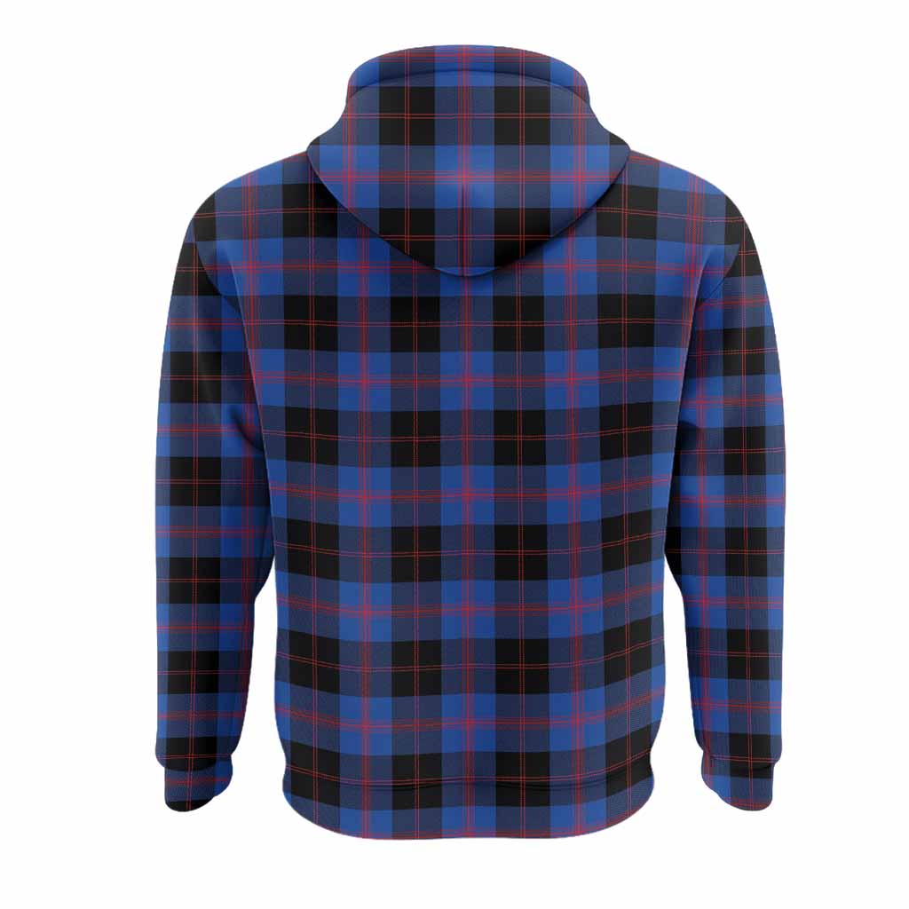 Maule Tartan Crest Hoodie Ferocious Lion Style