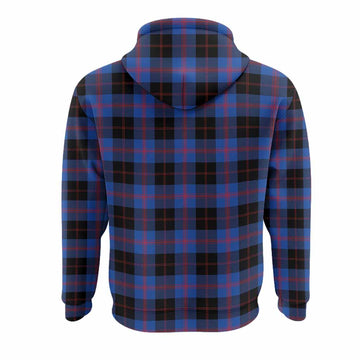 Maule Tartan Crest Hoodie Ferocious Lion Style