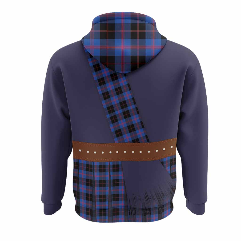 Maule Tartan Crest Hoodie Kilt Costume Style