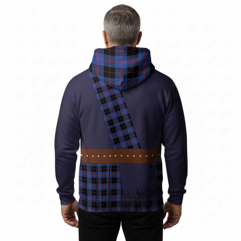 Maule Tartan Crest Hoodie Kilt Costume Style