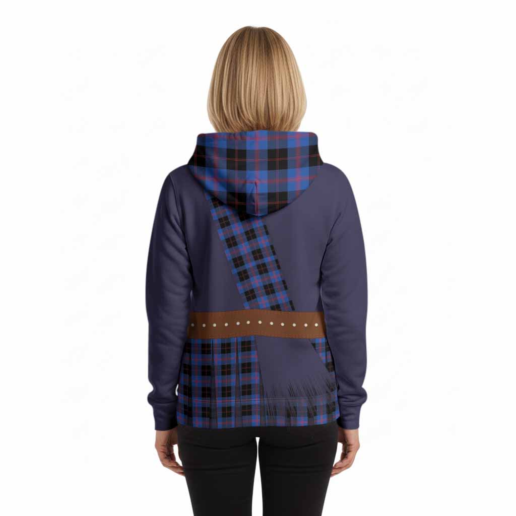 Maule Tartan Crest Hoodie Kilt Costume Style