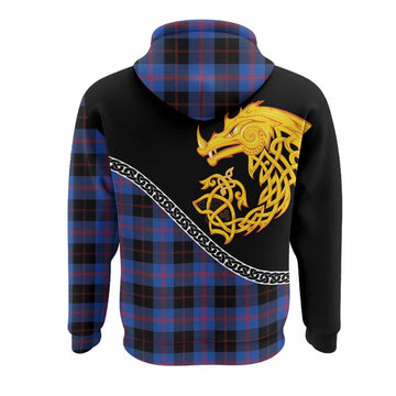Maule Tartan Crest Hoodie Legendary Dragon Knot Half Style