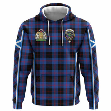 Maule Tartan Crest Hoodie Scotland Coat of Arm Flag Style
