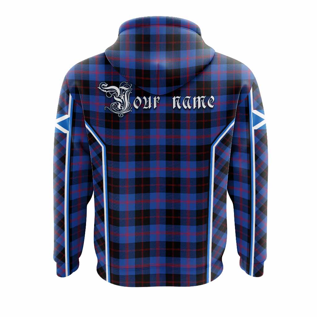 Maule Tartan Crest Hoodie Scotland Coat of Arm Flag Style - Tartan Vibes Clothing