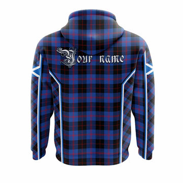 Maule Tartan Crest Hoodie Scotland Coat of Arm Flag Style