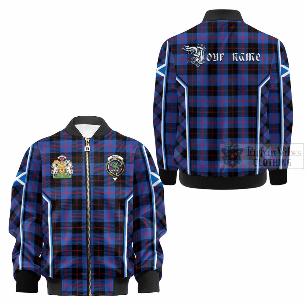 Maule Tartan Crest Kid Bomber Jacket Scotland Coat of Arm Flag Style - Tartan Vibes Clothing