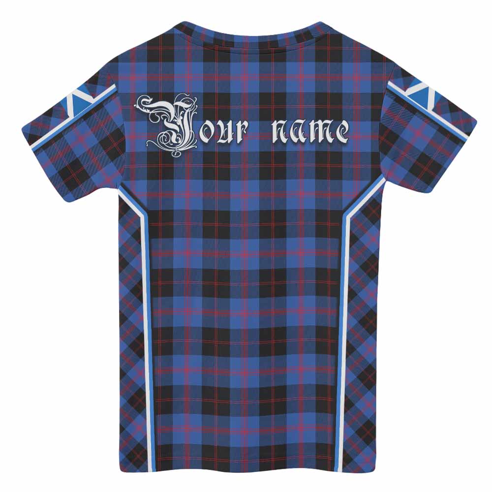 Maule Tartan Crest Kid T-shirt Scotland Coat of Arm Flag Style - Tartan Vibes Clothing