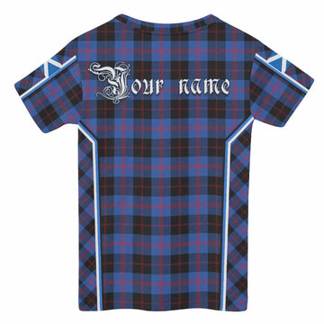 Maule Tartan Crest Kid T-shirt Scotland Coat of Arm Flag Style - Tartan Vibes Clothing
