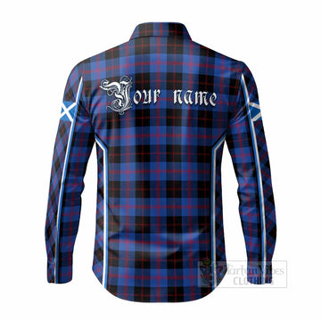 Maule Tartan Crest Long Sleeve Button Shirts Scotland Coat of Arm Flag Style