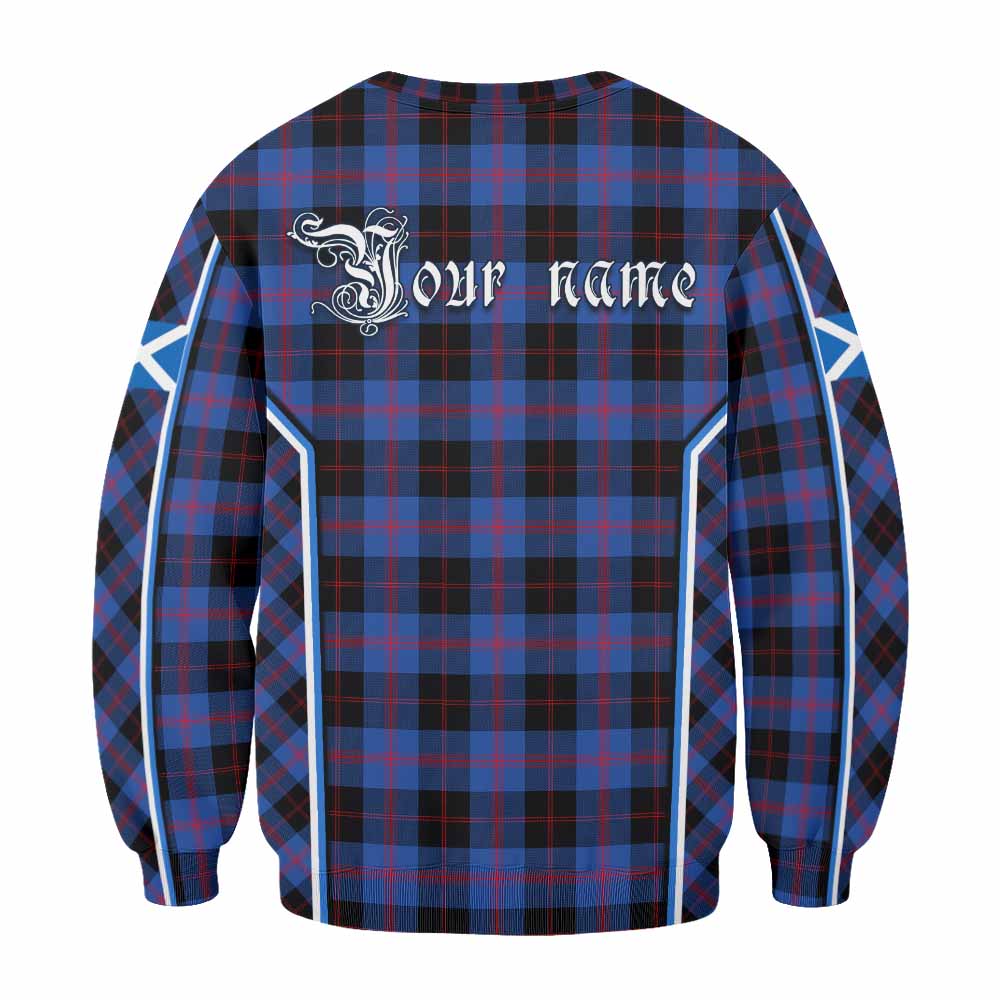 Maule Tartan Crest Sweatshirt Scotland Coat of Arm Flag Style - Tartan Vibes Clothing