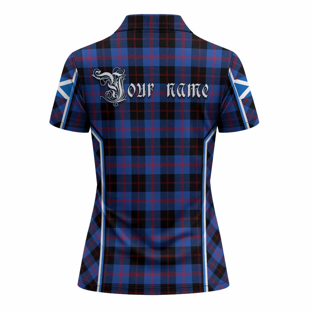 Maule Tartan Crest Women's Polo Shirt Scotland Coat of Arm Flag Style - Tartan Vibes Clothing