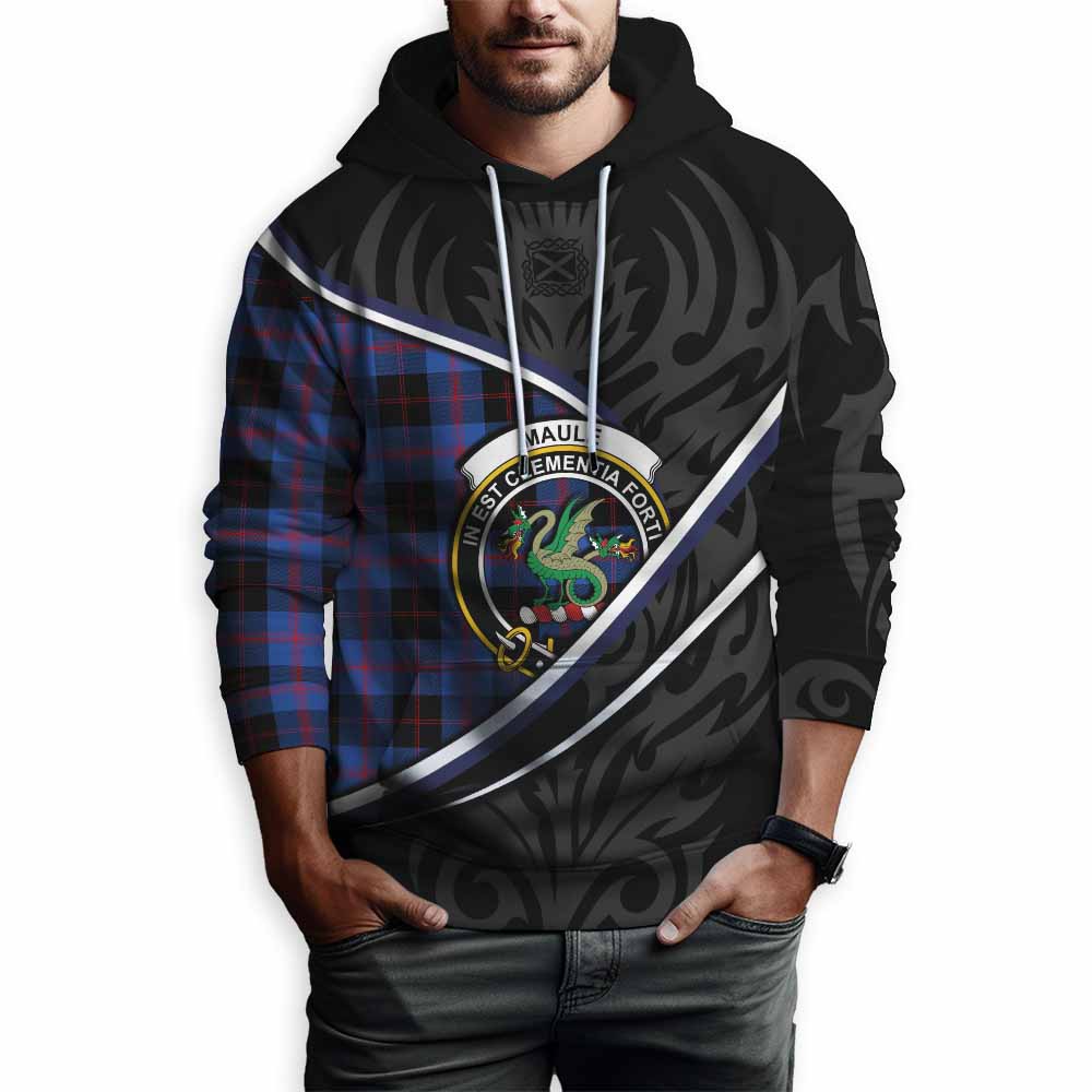 Maule Tartan Family Crest Hoodie Celtic Scottish Thistle Floral - Tartan Vibes Clothing