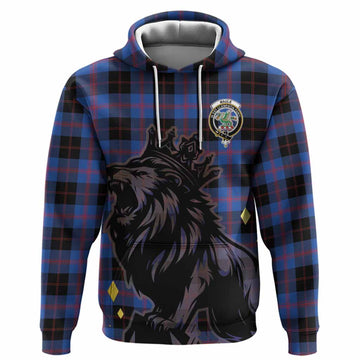 Maule Tartan Family Crest Hoodie Crowned Lion Roaring