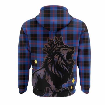 Maule Tartan Family Crest Hoodie Crowned Lion Roaring