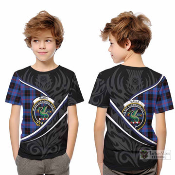 Maule Tartan Family Crest Kid T-shirt Celtic Scottish Thistle Floral - Tartan Vibes Clothing