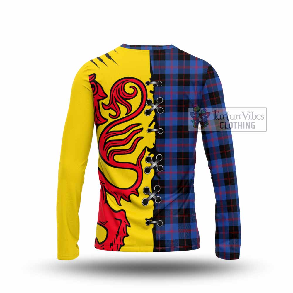 Maule Tartan Family Crest Long Sleeve T-Shirt Lion Rampant Honor - Tartan Vibes Clothing