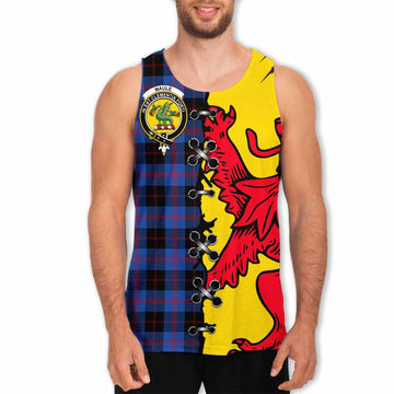 Maule Tartan Family Crest Men Tank Top Lion Rampant Honor