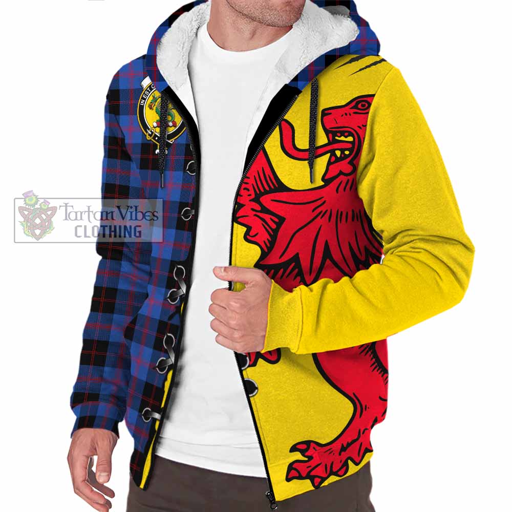 Maule Tartan Family Crest Sherpa Hoodie Lion Rampant Honor - Tartan Vibes Clothing