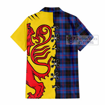 Maule Tartan Family Crest Hawaiian Shirt Lion Rampant Honor