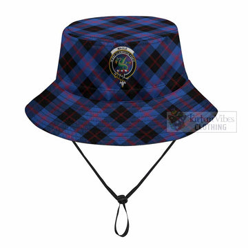 Maule Tartan Fishing Hat with Family Crest