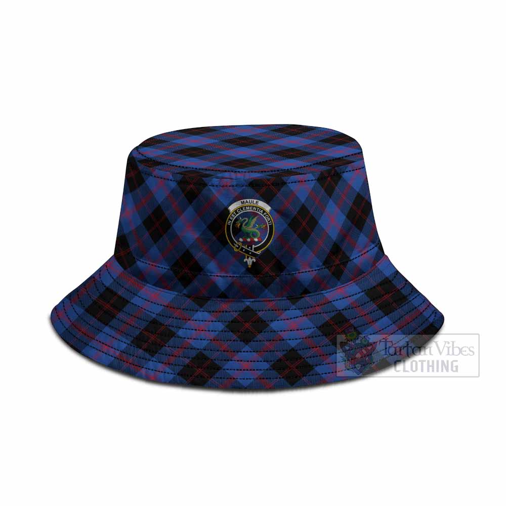 Maule Tartan Fishing Hat with Family Crest
