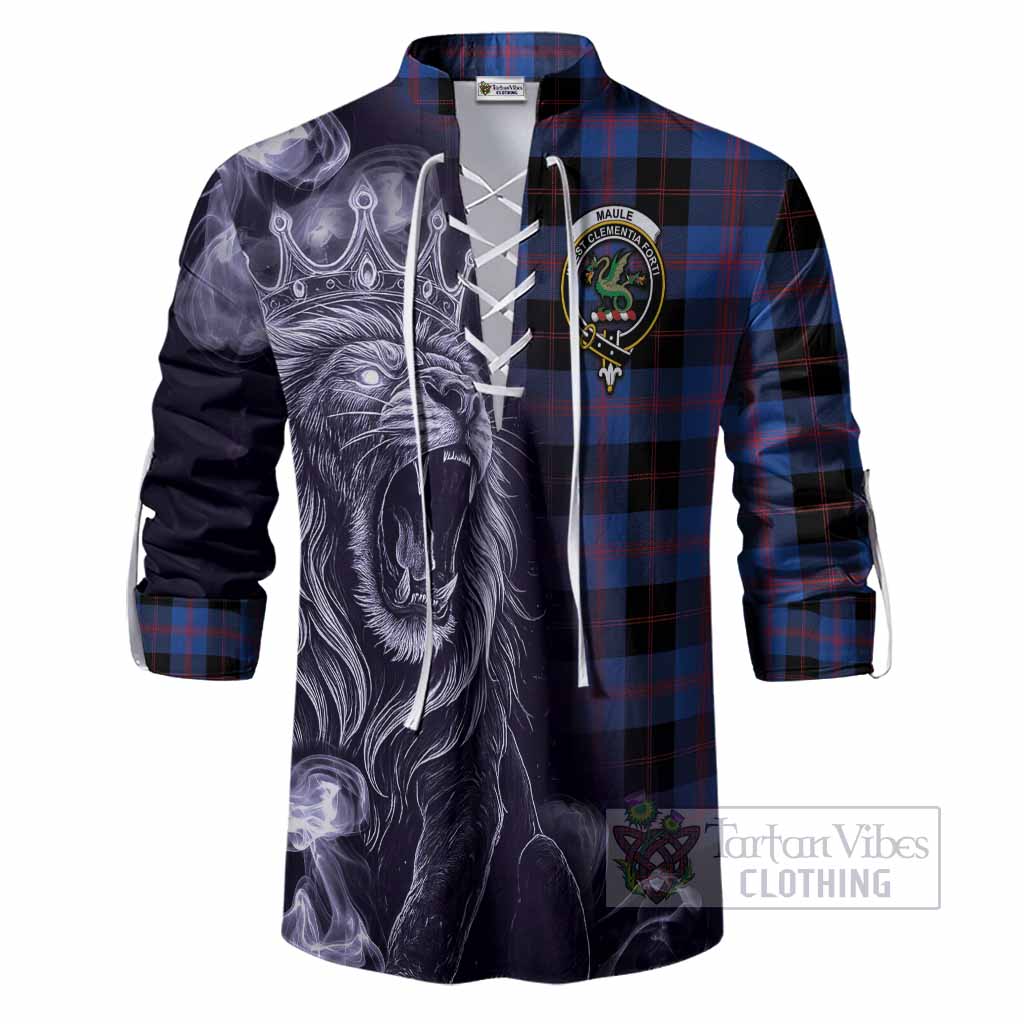 Maule Tartan Ghillie Shirt Roaring Lion Heritage