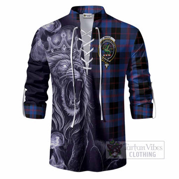 Maule Tartan Ghillie Shirt Roaring Lion Heritage