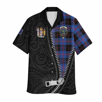 Maule Tartan Hawaiian Shirt New Zealand Pattern Unique Zipper Stylized