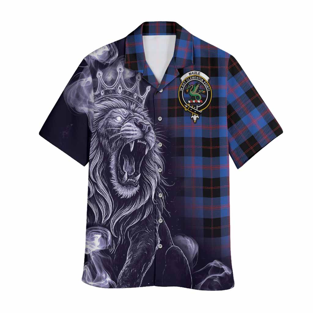 Maule Tartan Hawaiian Shirt Roaring Lion Heritage