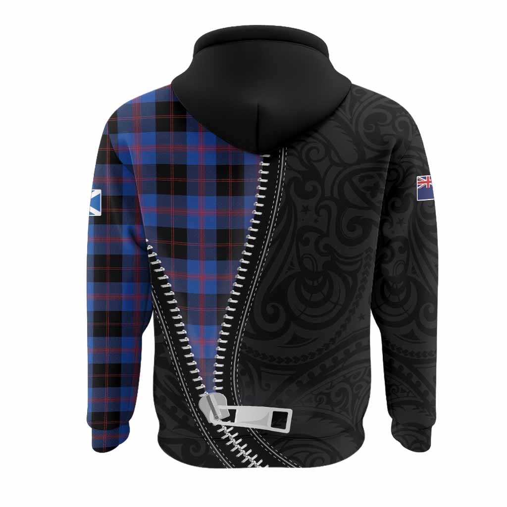 Maule Tartan Hoodie New Zealand Pattern Unique Zipper Stylized