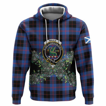 Maule Tartan Hoodie Thistle Scottish Spirit