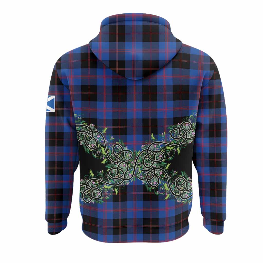 Maule Tartan Hoodie Thistle Scottish Spirit