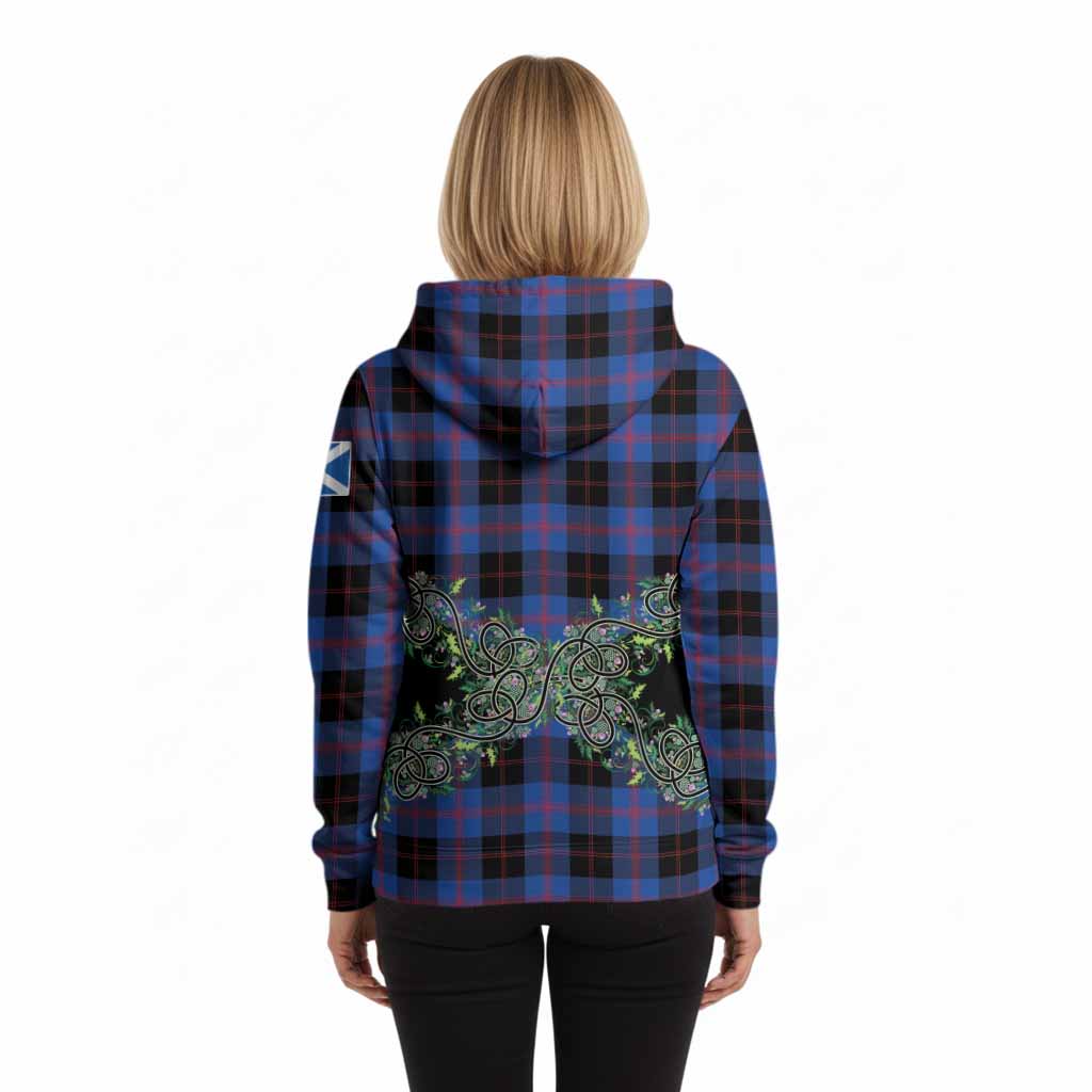 Maule Tartan Hoodie Thistle Scottish Spirit